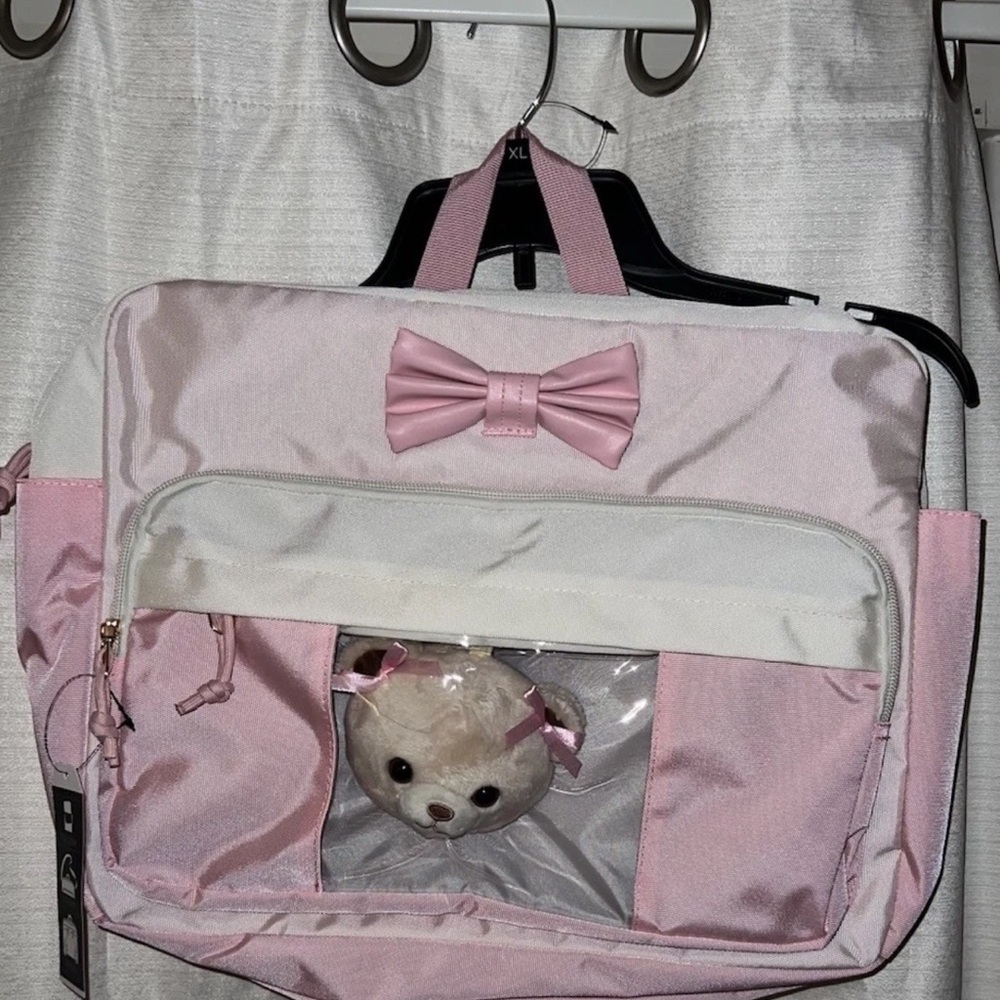 Kawaii Bear Convertible Messenger Bag and Backpack